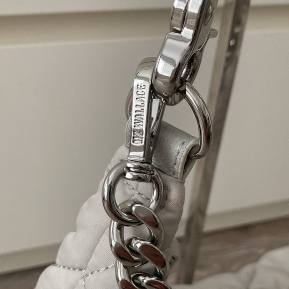 Lovely MZ Wallace quilted Madison handbag./French grey color/very good condn - Picture 5 of 17